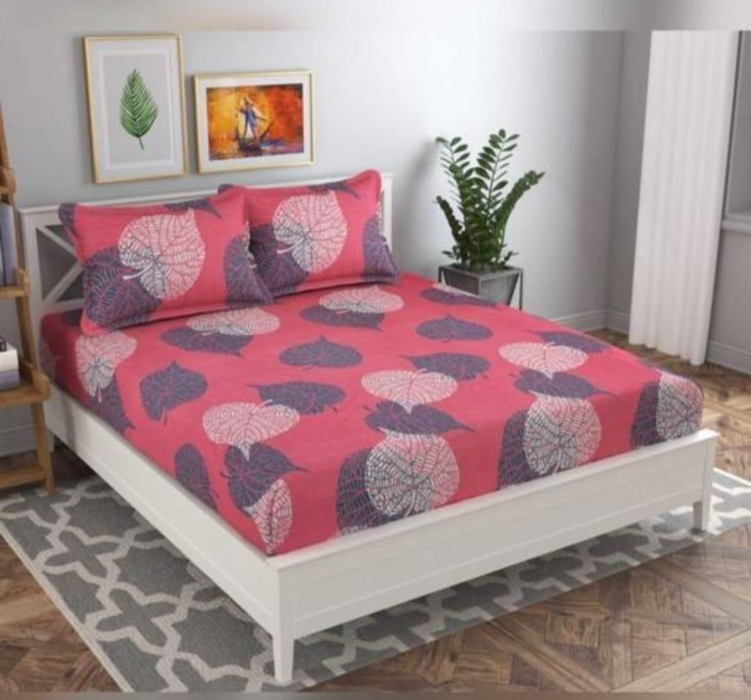 Round Elastic Fitted Double Bed Bedsheet